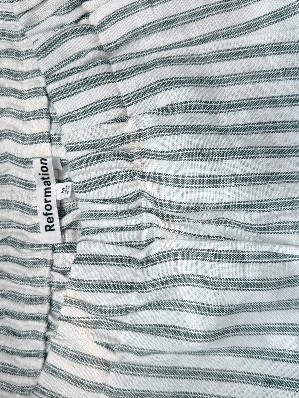 Reformation Fernando Linen Wide Leg Pant